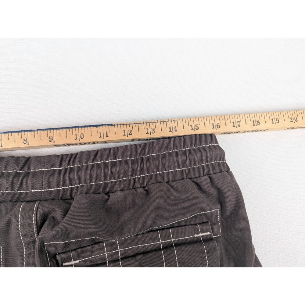 True Religion Vinny Ultra Baggy Cargo Pants Brown Contrast Stitch Size 28 Unisex - Picture 11 of 15